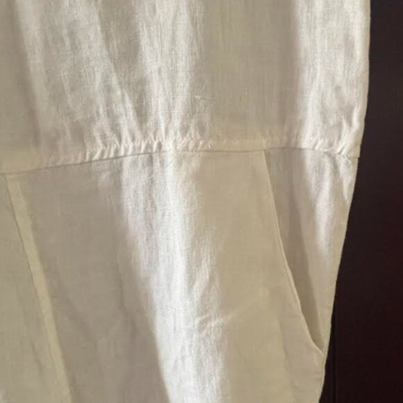 Ozma California White Linen Jumpsuit Size Small S - Picture 5 of 5